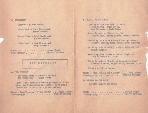 Portion of program showing "Mostly About Women"