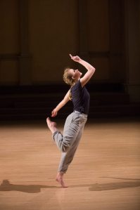Julia dancing in "Amid" by Suzanne Beahrs Dance. Photo by Christopher Duggan.