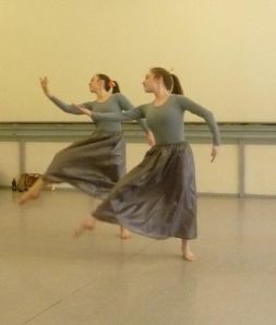Phoebe in rehearsal for Brahm's Waltzes in 2011. Photo courtesy of Oberon's Grove.